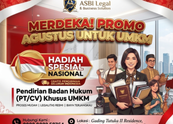 Promo Kemerdekaan 2026! ASBI Legal Bisnis Hadirkan Solusi Legalitas Usaha Profesional dengan Pengalaman dan Kepercayaan Ribuan Klien
