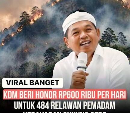 Kebakaran Gunung Ciremai Meluas, Dedi Mulyadi Ajak Warga Turun Tangan dengan Insentif Rp250 Ribu