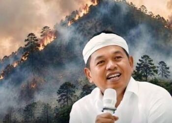 Kebakaran Gunung Ciremai Meluas, Dedi Mulyadi Ajak Warga Turun Tangan dengan Insentif Rp250 Ribu